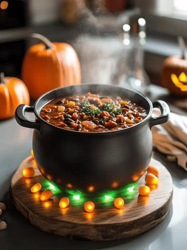 Witch’s Cauldron Chili Dinner