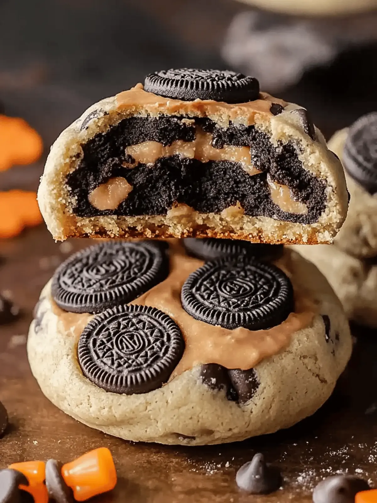 Halloween Oreo Stuffed Chocolate Chip Cookies for Festive Fun 4 Halloween Oreo Stuffed Chocolate Chip Cookies
