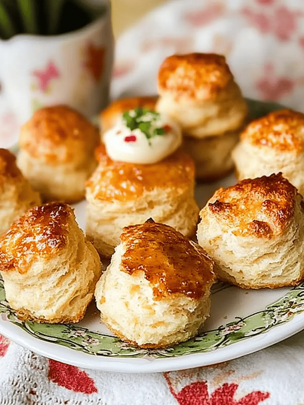 Honey Garlic Parmesan Biscuits