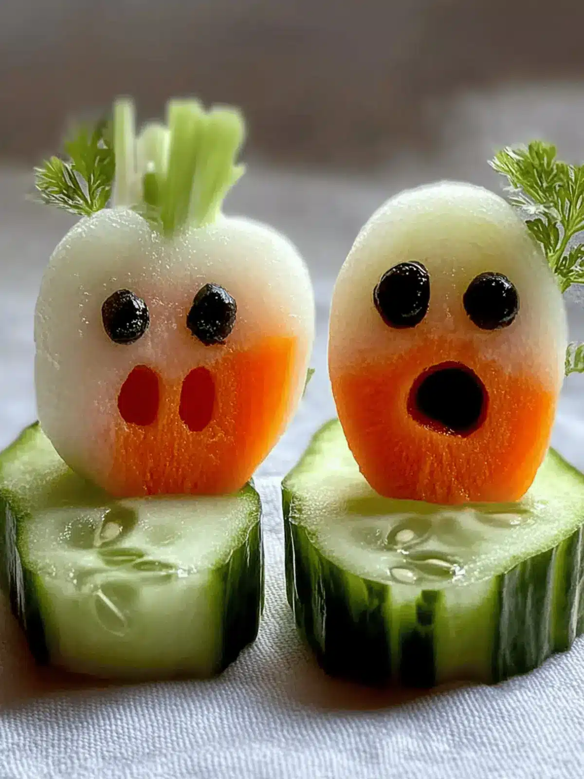 Delightful Carrot Ghosts and Cucumber for Spooky Snacks 3 The Carrot Ghosts and Cucumber