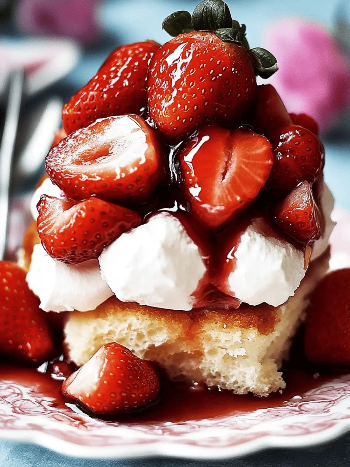 Balsamic-Infused Strawberry Shortcake