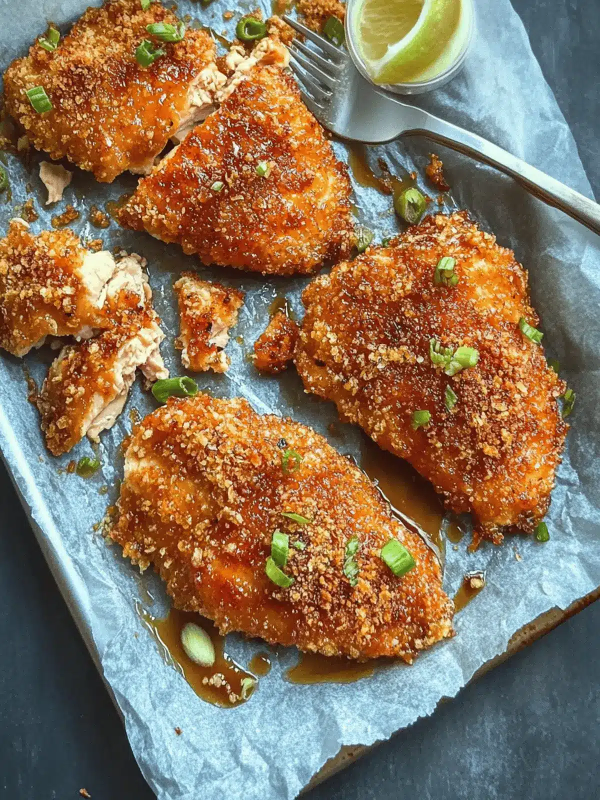 Crispy Baked Hot Honey Chicken