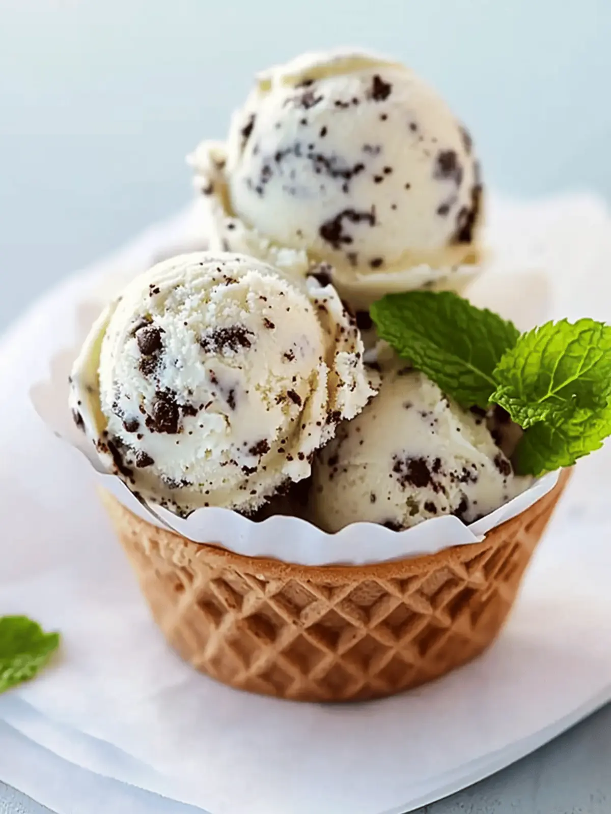 Mint Chocolate Chip Ice Cream