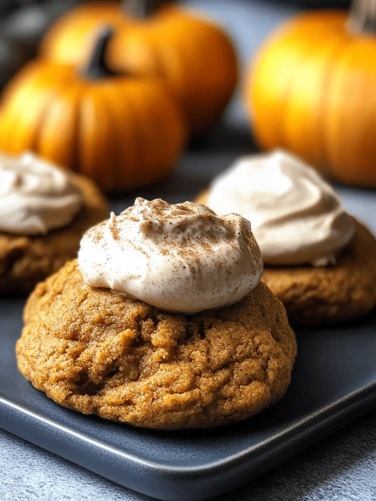 Soft Spiced Vegan Pumpkin Cookies