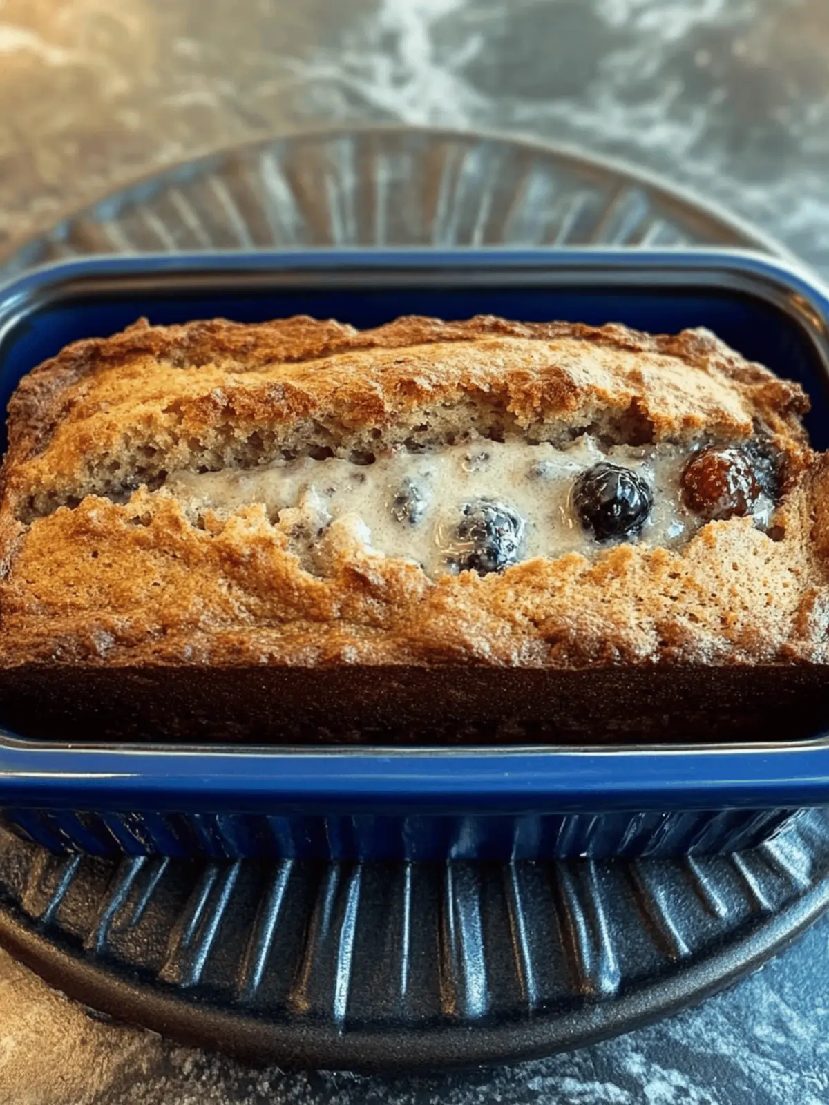 Simple Banana Berry Bread with Mayonnaise