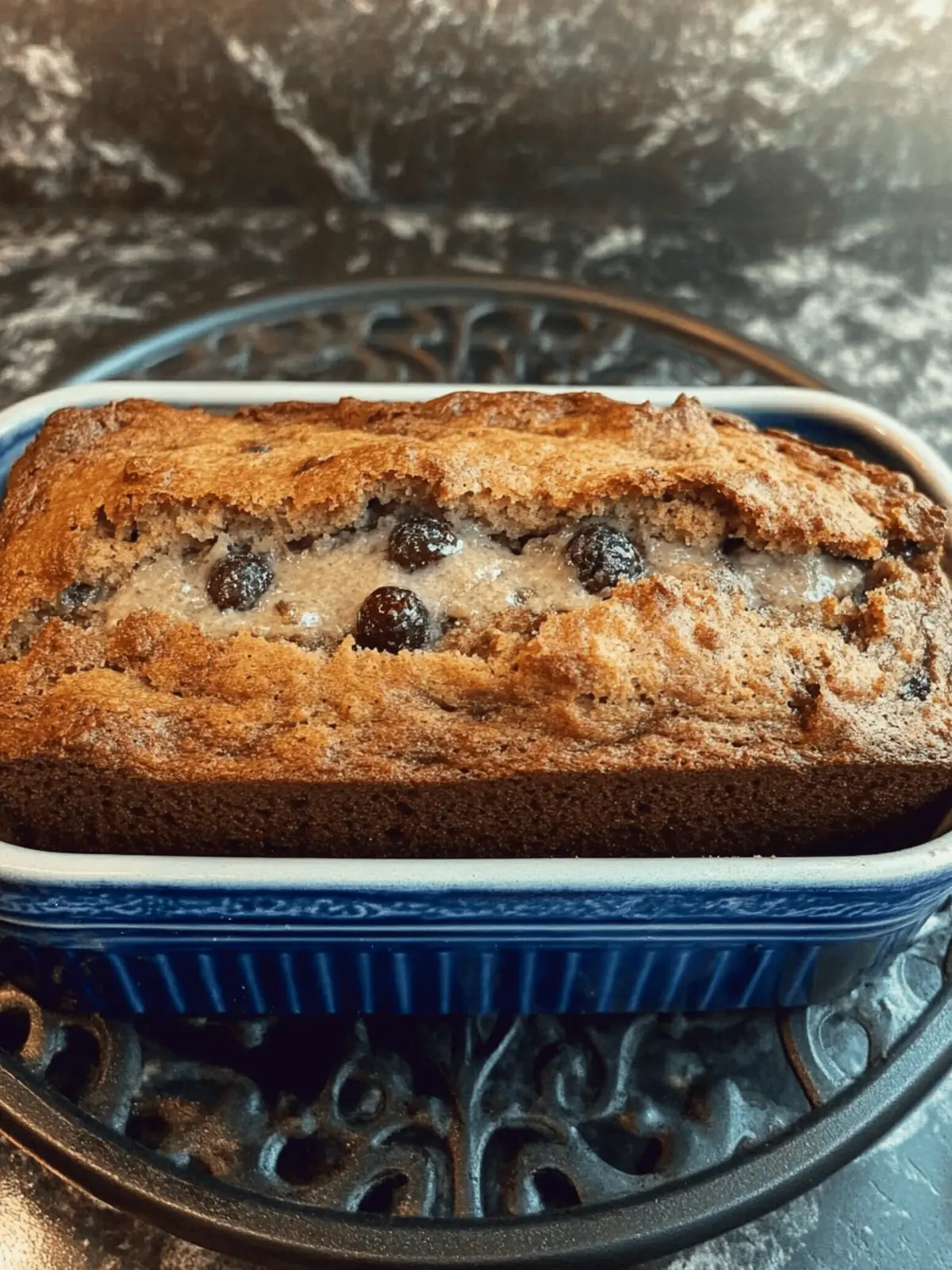 Simple Banana Berry Bread with Mayonnaise