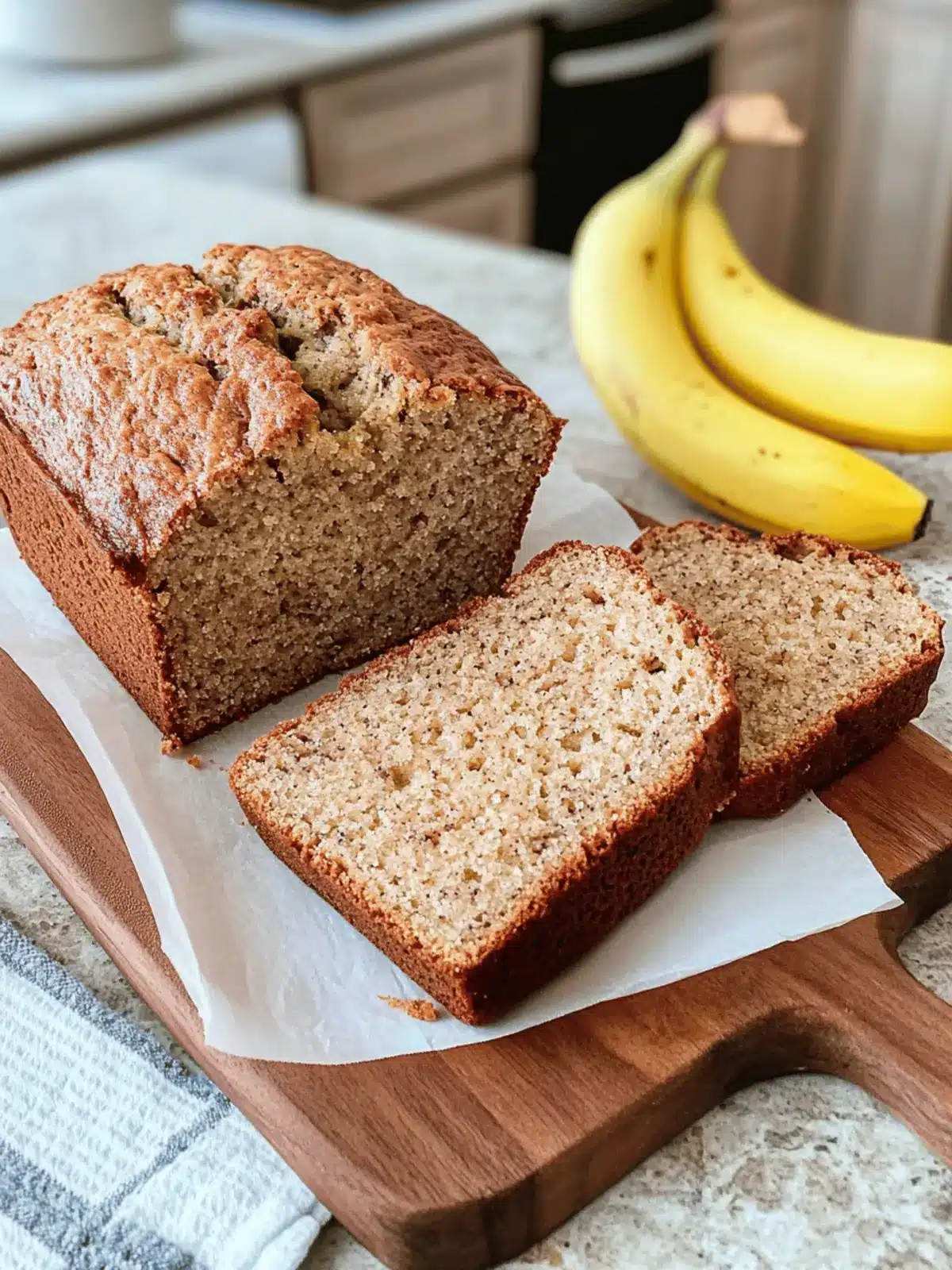 Super Moist Cottage Cheese Banana Bread