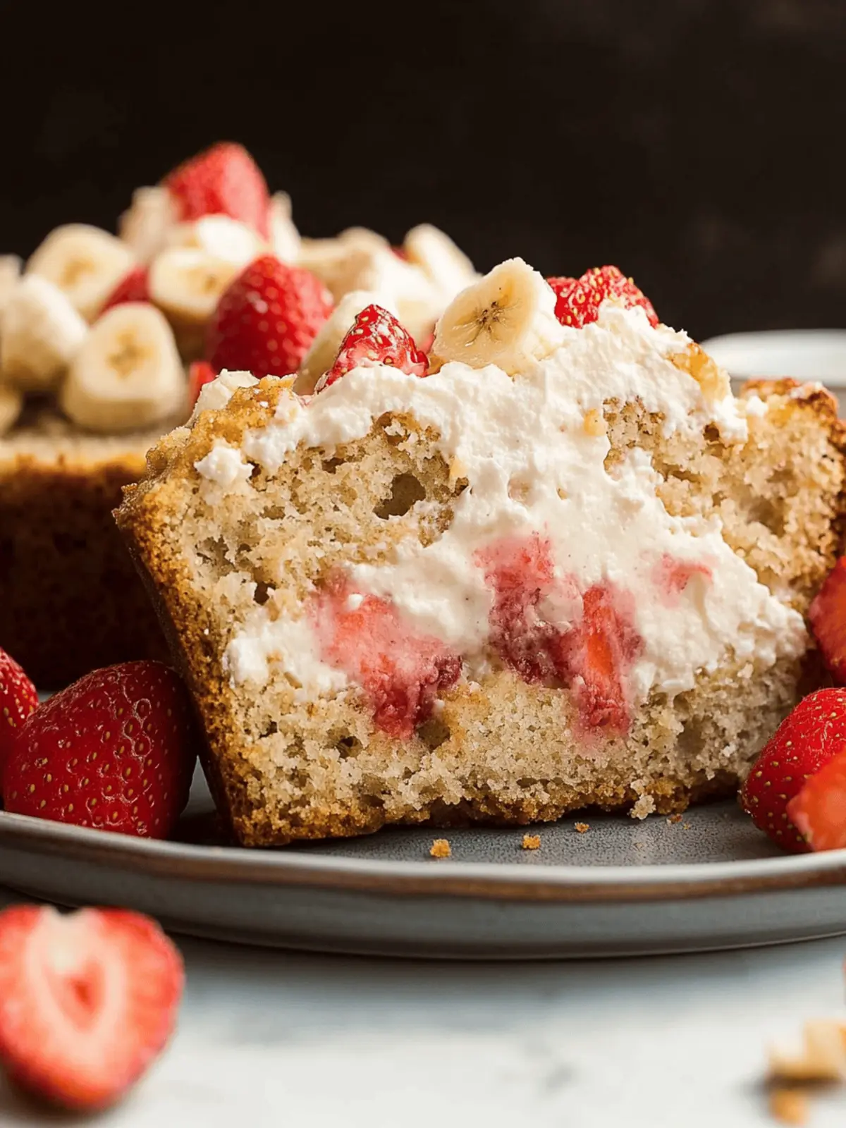 Strawberry Shortcake Banana Bread