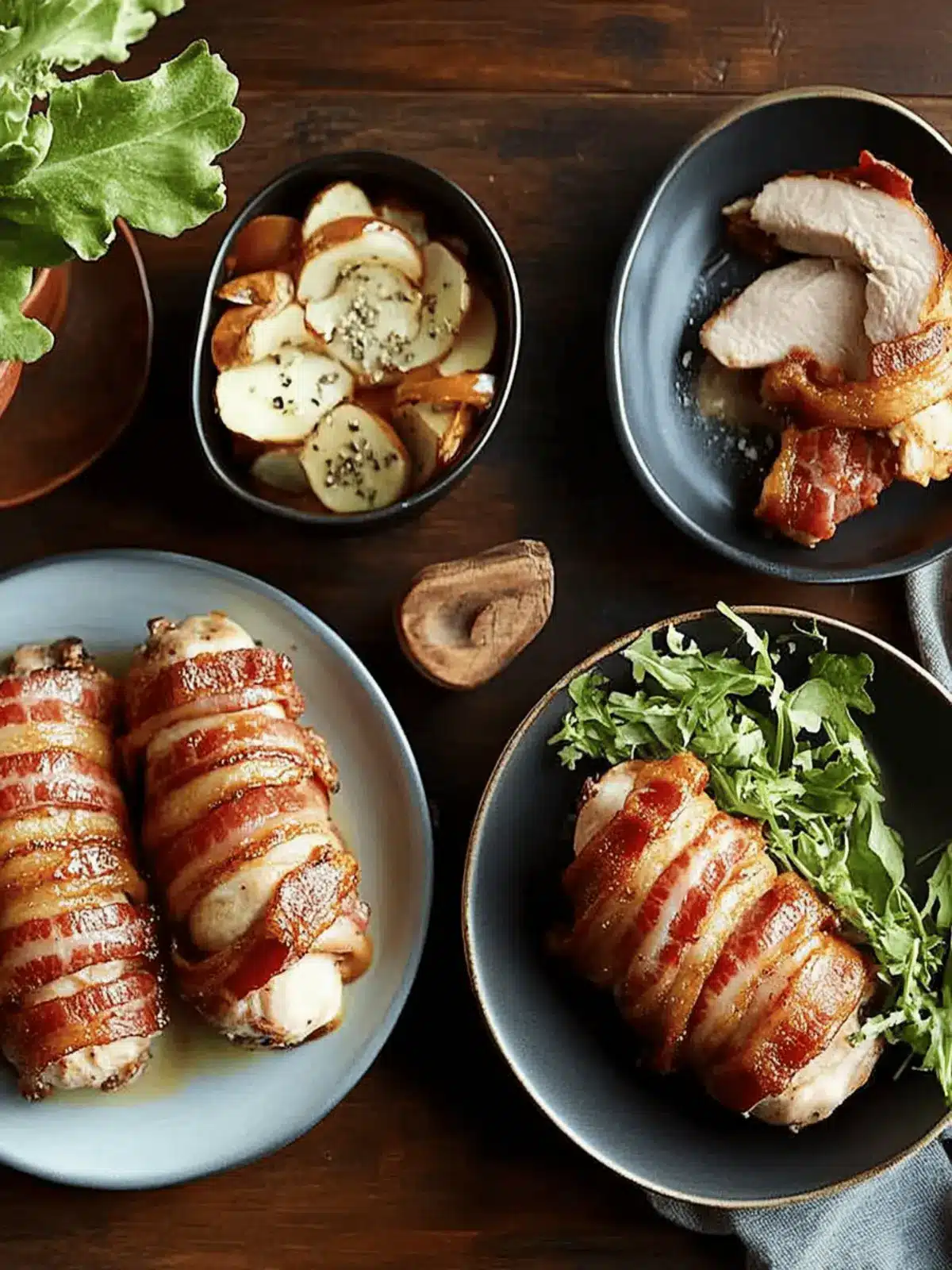 Bacon Wrapped Chicken Bliss: Creamy Comfort in Every Bite 5 Bacon Wrapped Chicken (Oamc)