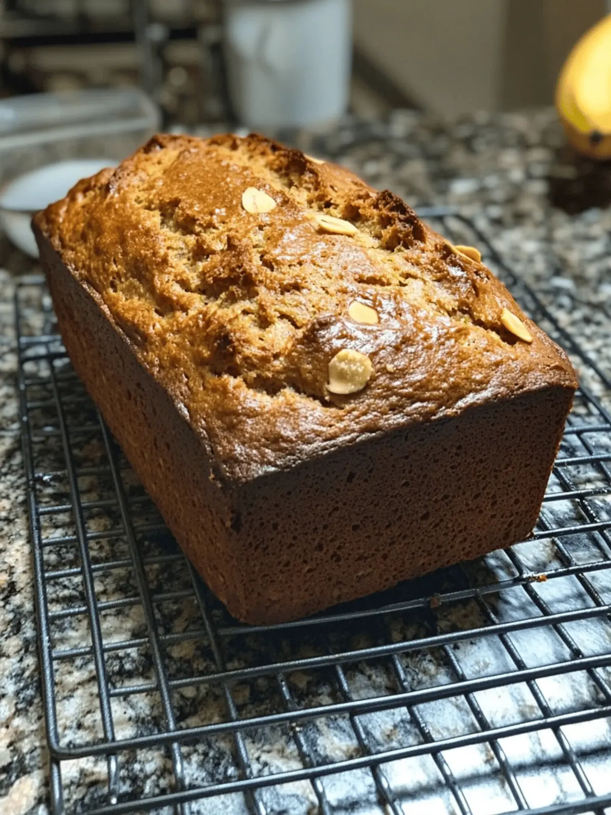 Chunky Peanut Butter Banana Bread