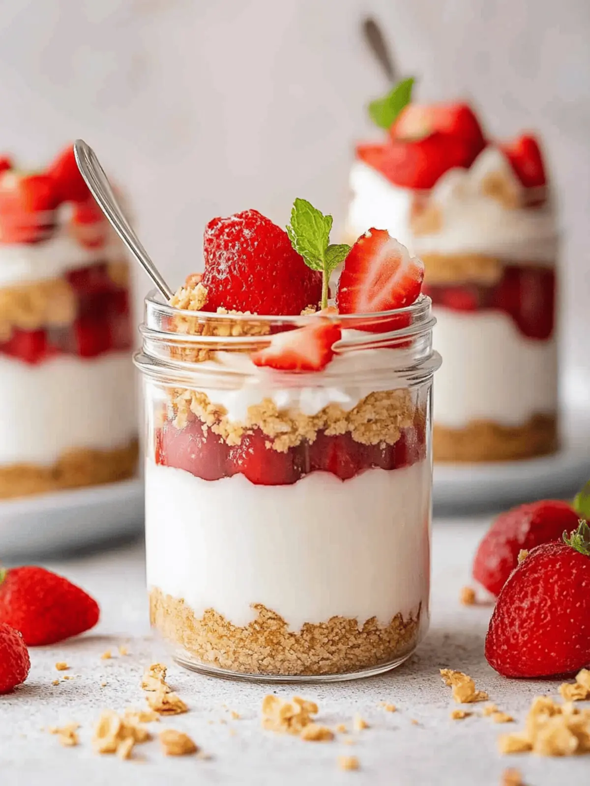 High Protein Cheesecake Jars