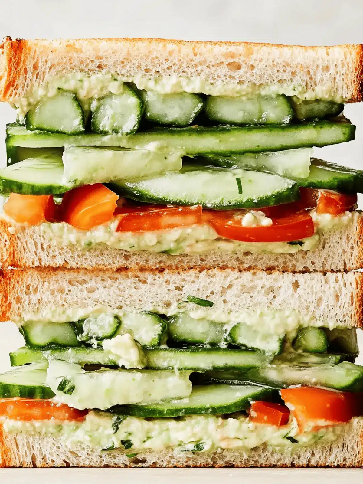 Loaded Cucumber & Avocado Sandwich