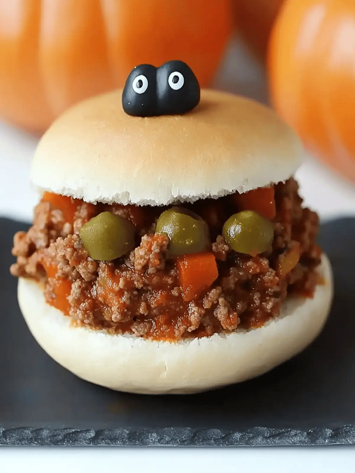 Spooky Halloween Sloppy Joes