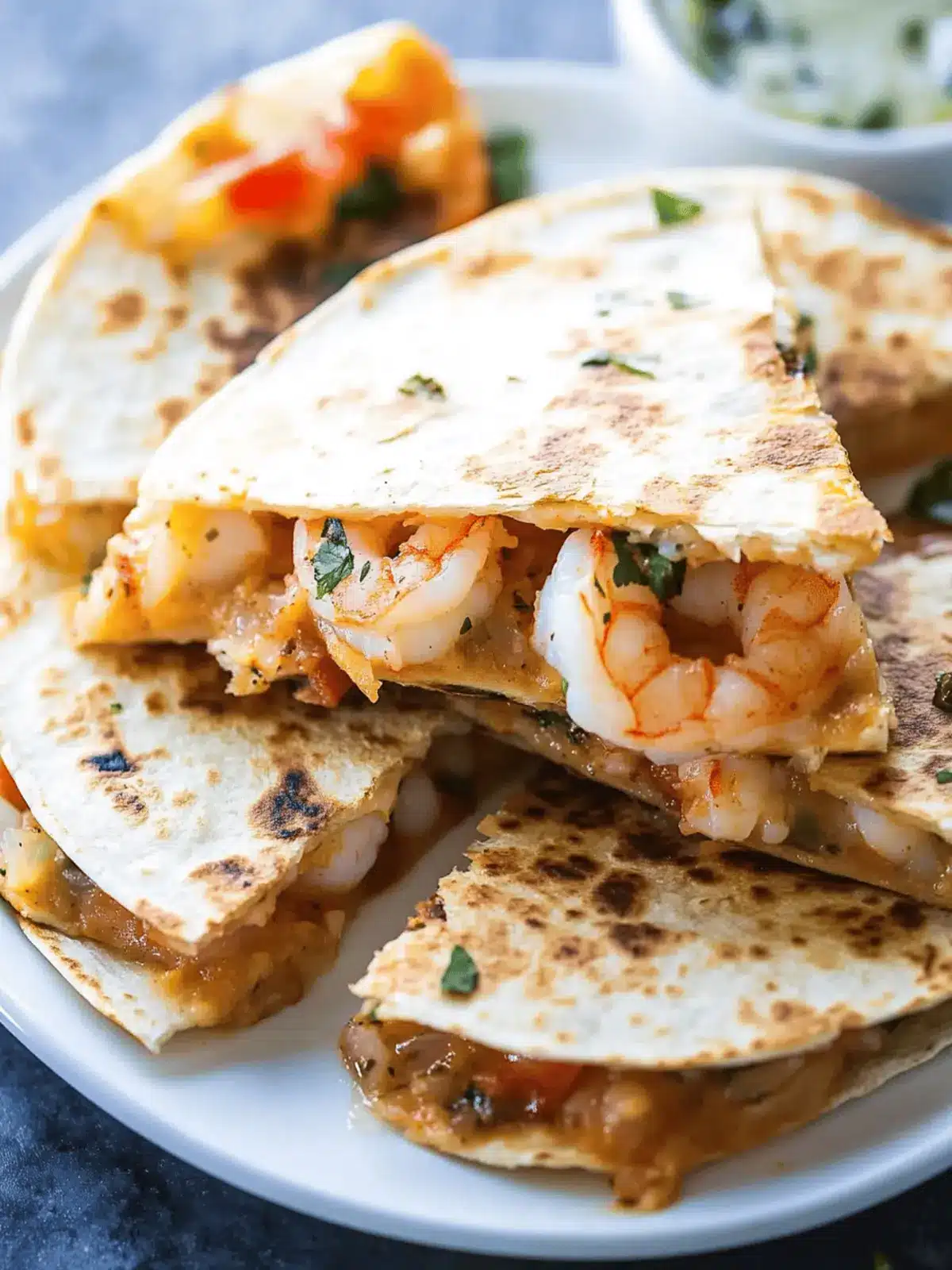 The Best Shrimp Quesadillas