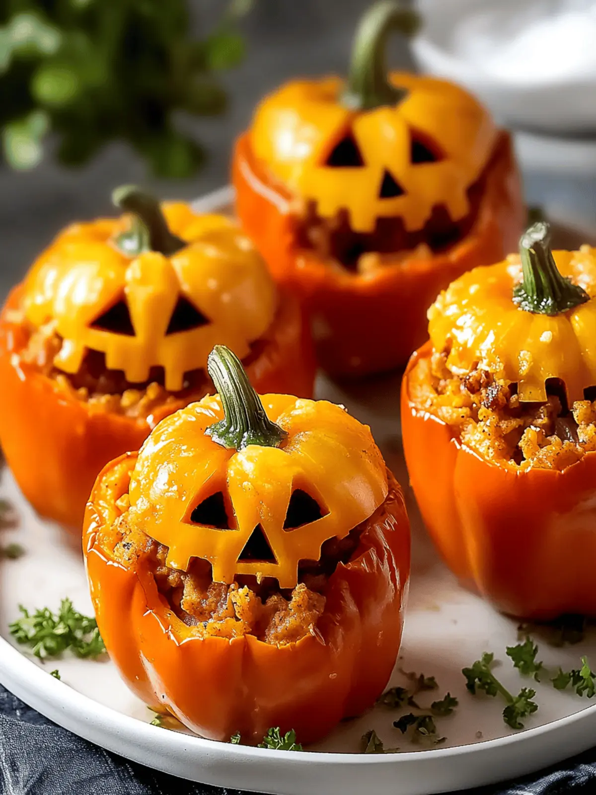 Easy Jack O'Lantern Stuffed Peppers for a Fun Halloween Feast 3 Jack O’Lantern Stuffed Peppers