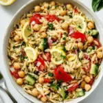 Lemon Orzo Salad with Chickpeas