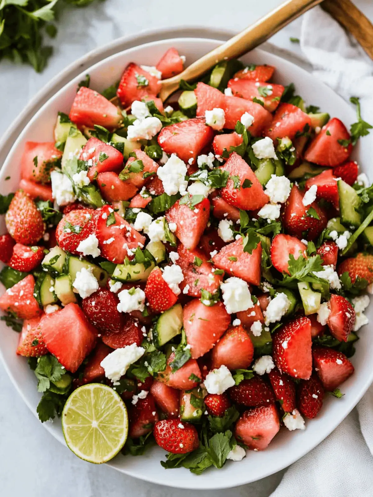 Strawberry Watermelon Feta Salad: Your Perfect Summer Refreshment 3 Strawberry Watermelon Feta Salad