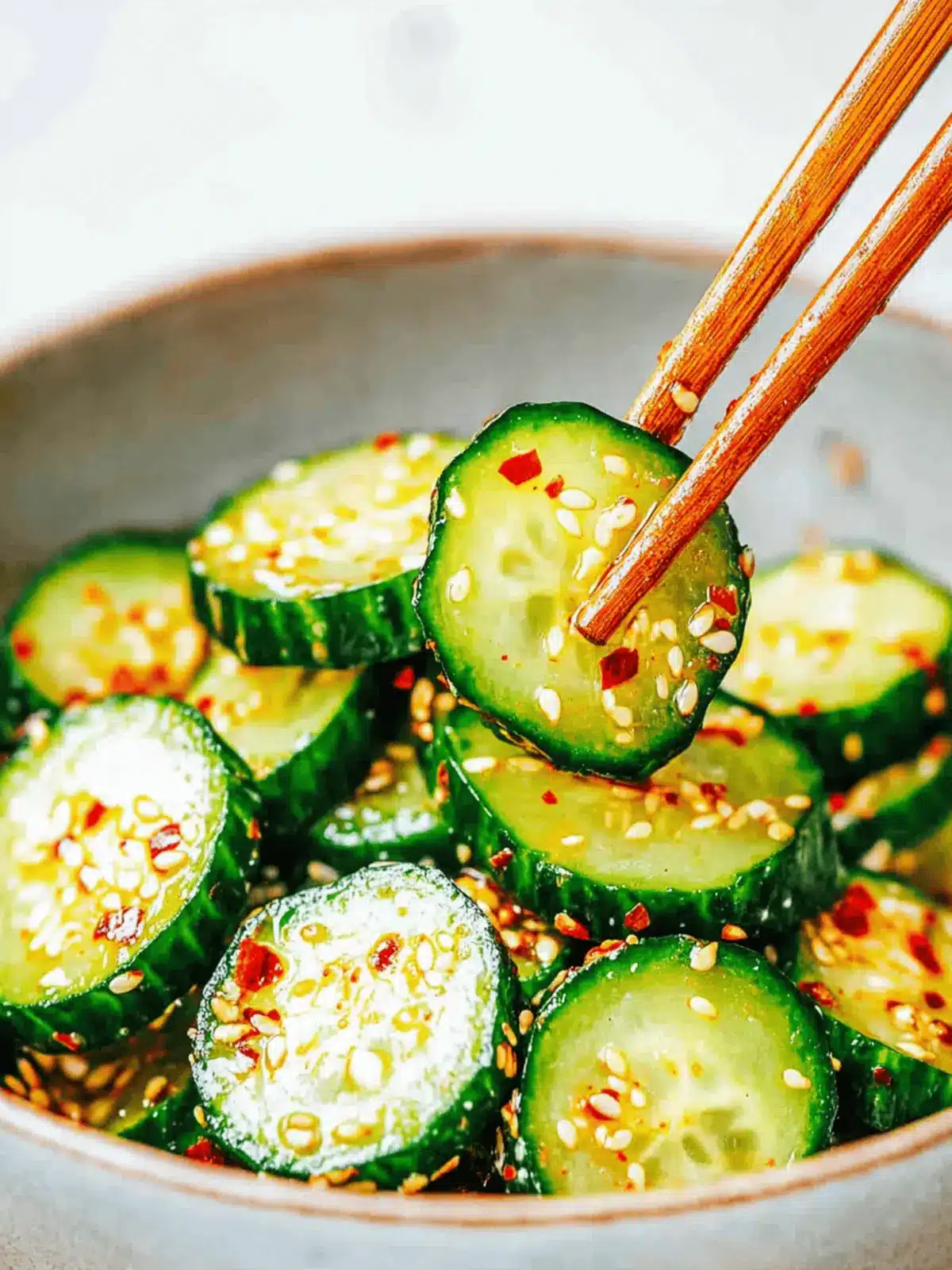 Korean Cucumber Salad (Oi Muchim) - Slightly Spicy and Sweet!