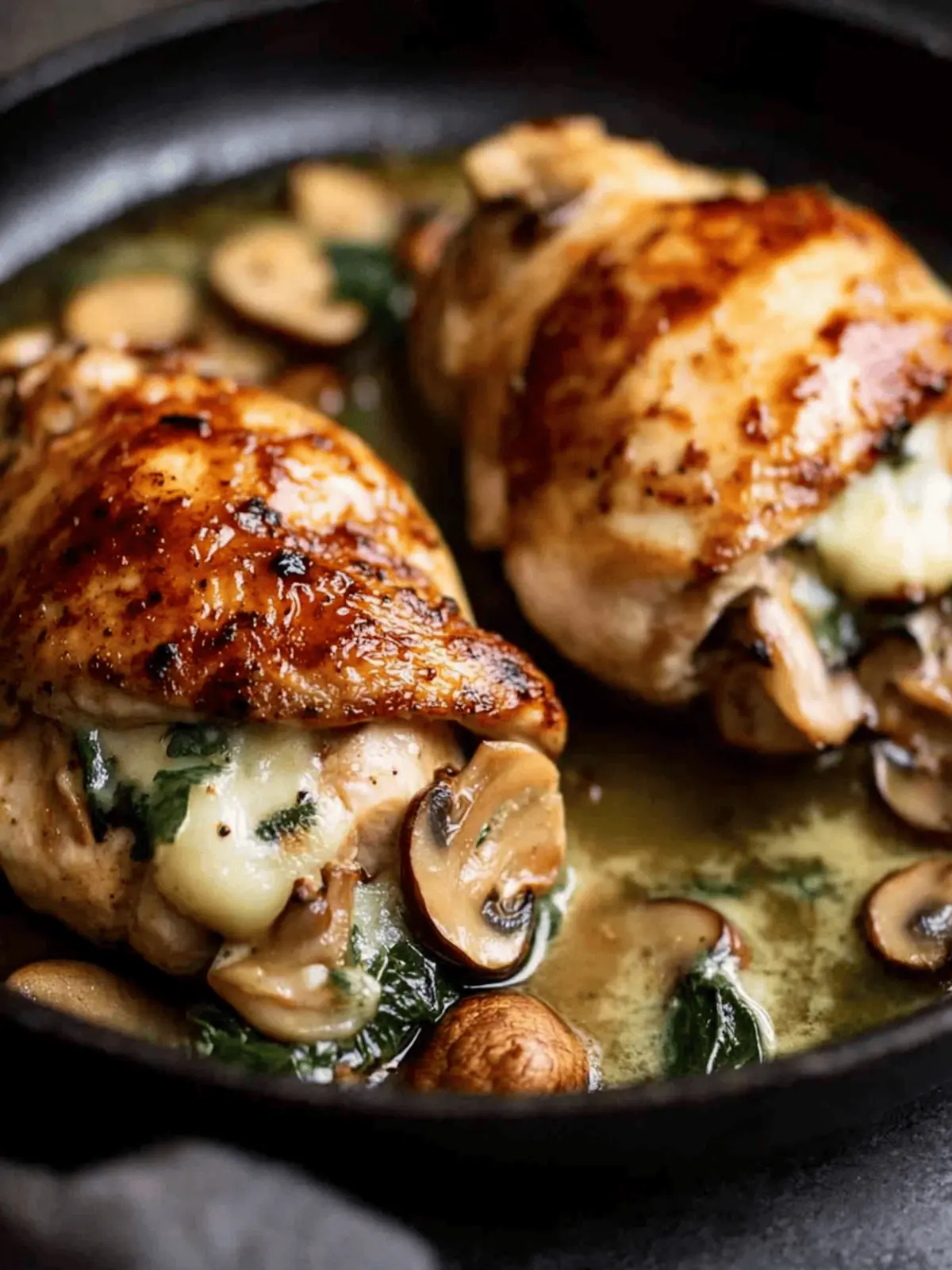 Mouthwatering Mushroom-Stuffed Chicken Breast in 45 Minutes 4 Mushroom-Stuffed Chicken Breast