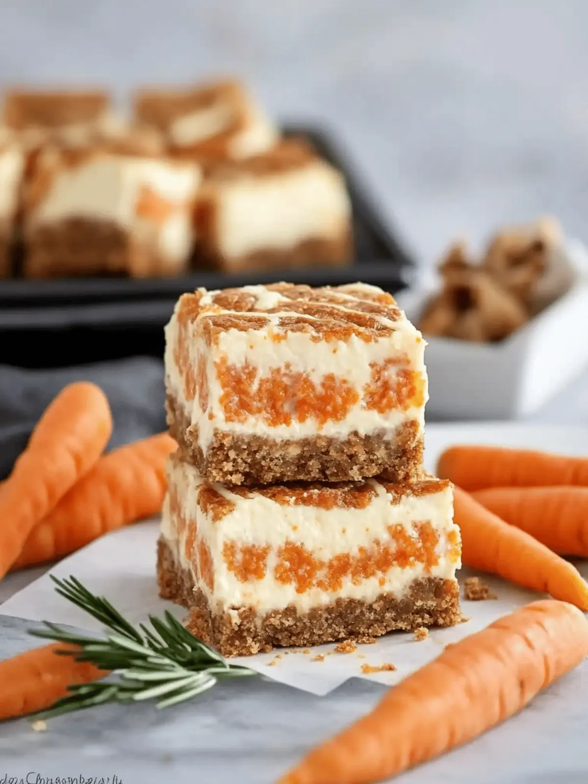 Carrot Cake Cheesecake Bars