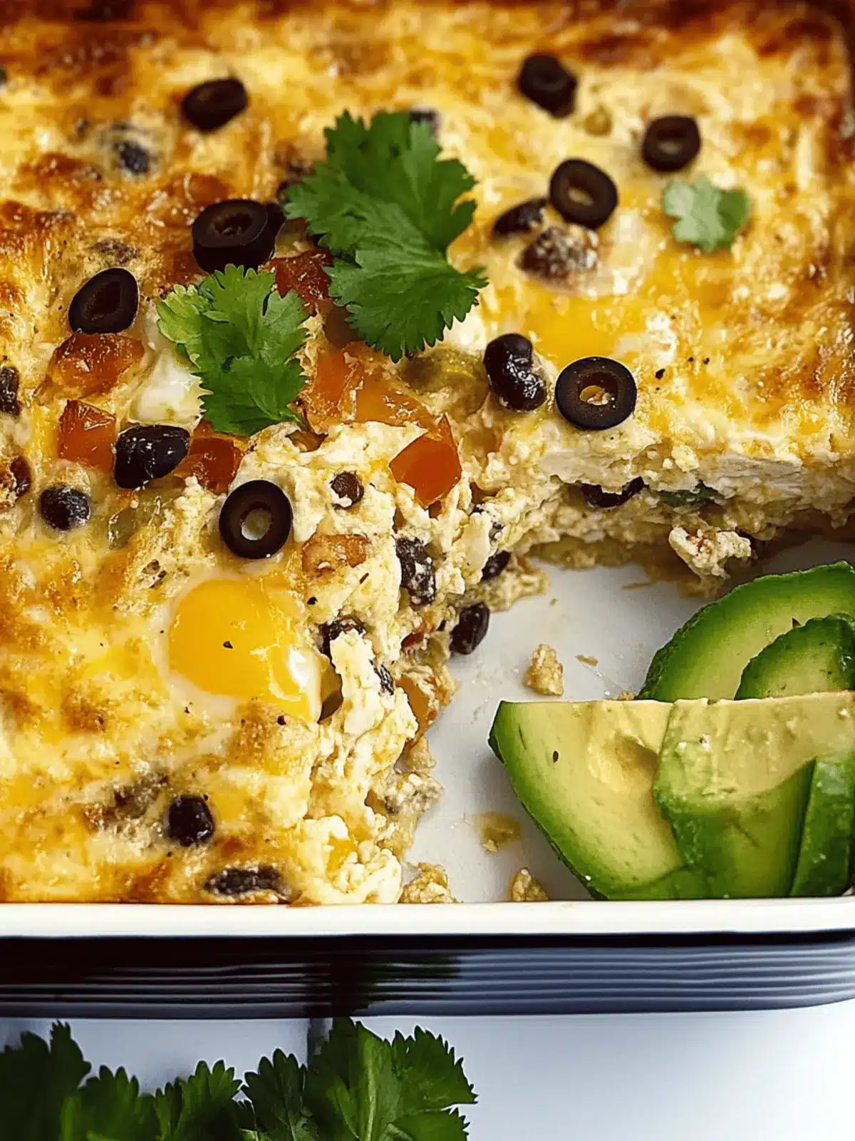 Breakfast Burrito Egg Casserole