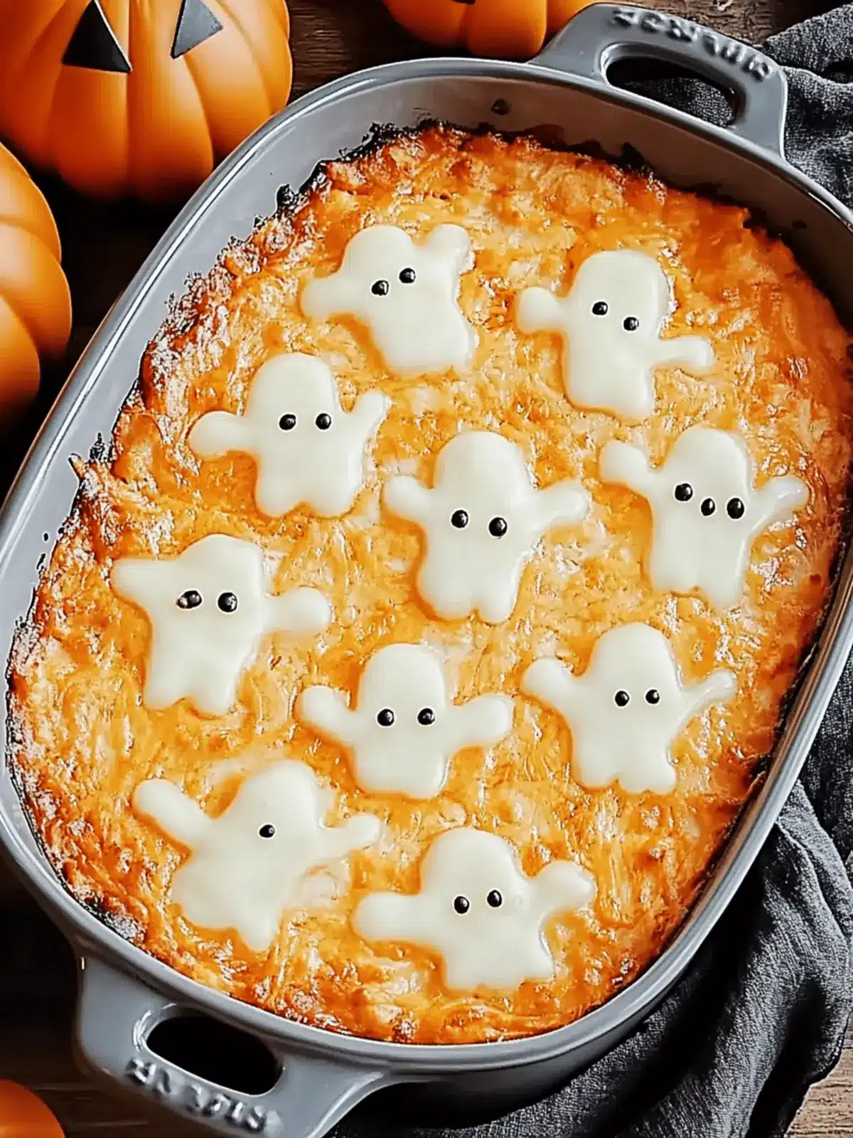 Spooky Halloween Buffalo Chicken Dip That's Sure to Wow! 3 Spooky Halloween Buffalo Chicken Dip That’s a Party Hit
