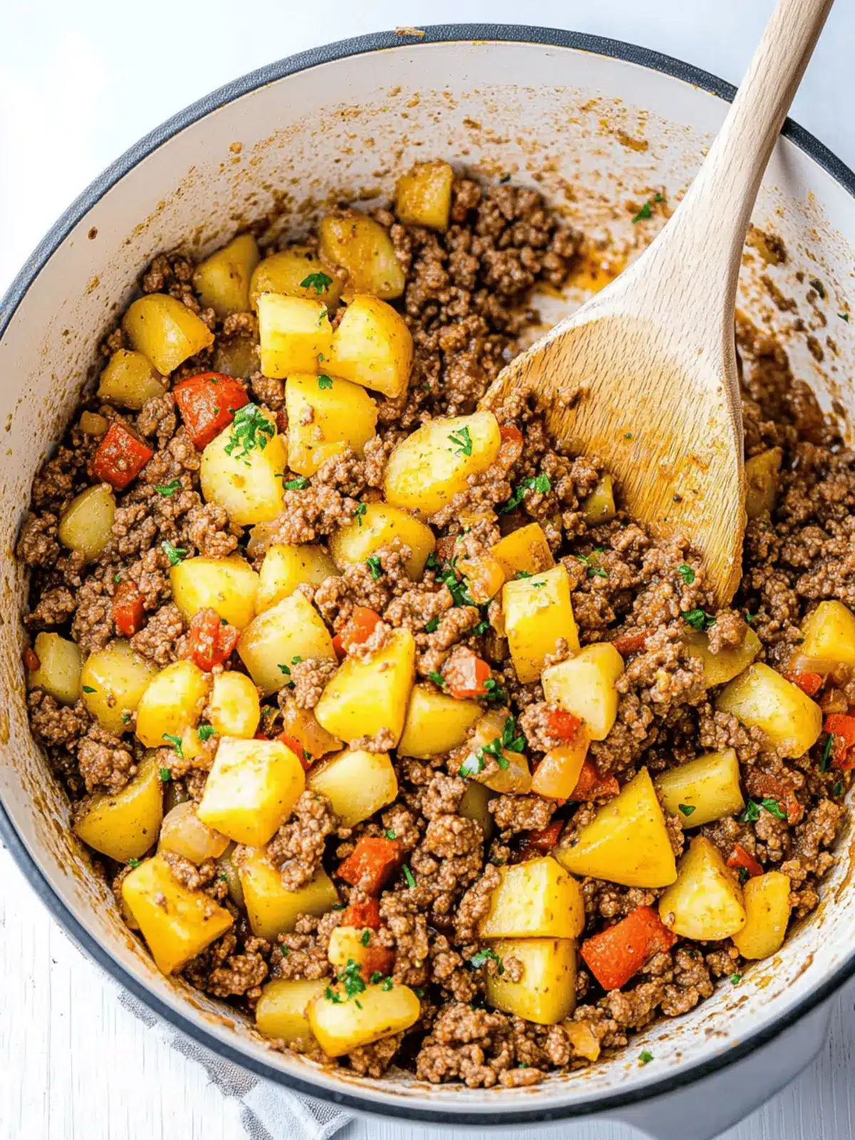 Savor One-Pan Ground Beef and Potatoes for a Cozy Dinner 3 Ground Beef and Potatoes