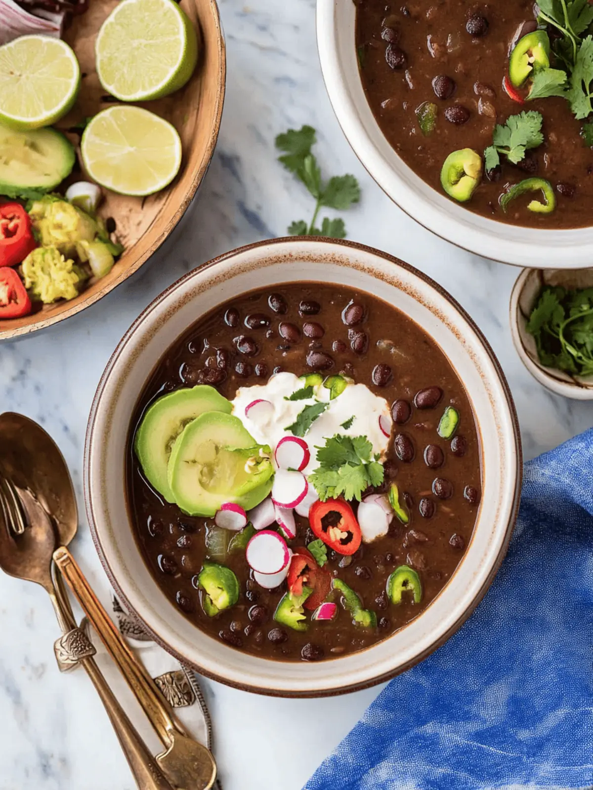 Creamy Black Bean Soup That's Simple, Spicy, and Delicious 2 Black Bean Soup
