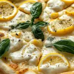 3 Cheese Lemon and Basil Pizza