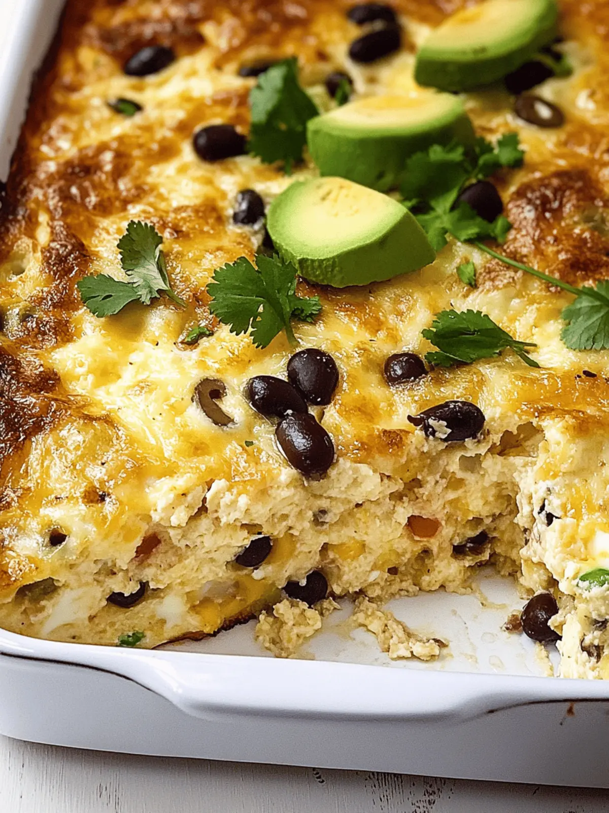 Breakfast Burrito Egg Casserole