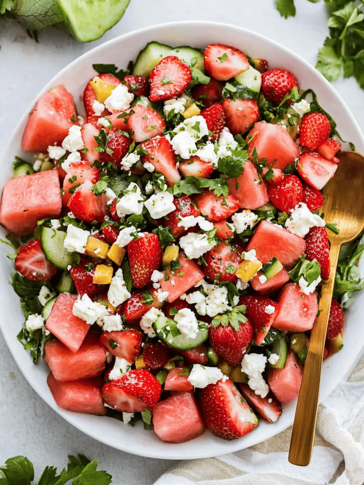 Strawberry Watermelon Feta Salad: Your Perfect Summer Refreshment 4 Strawberry Watermelon Feta Salad