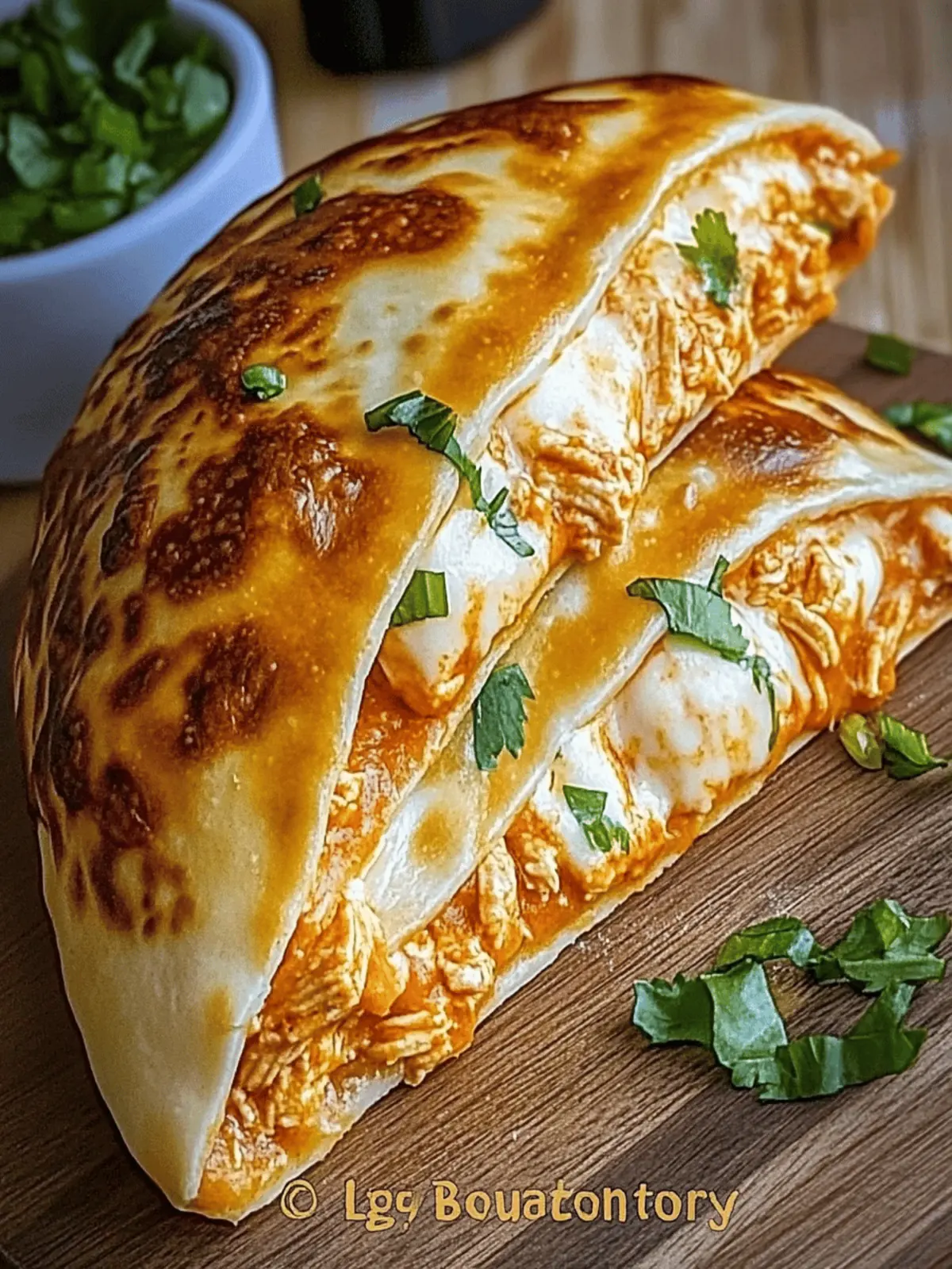 Buffalo Chicken Calzone