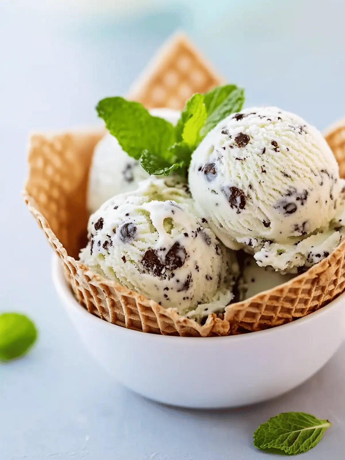 Mint Chocolate Chip Ice Cream