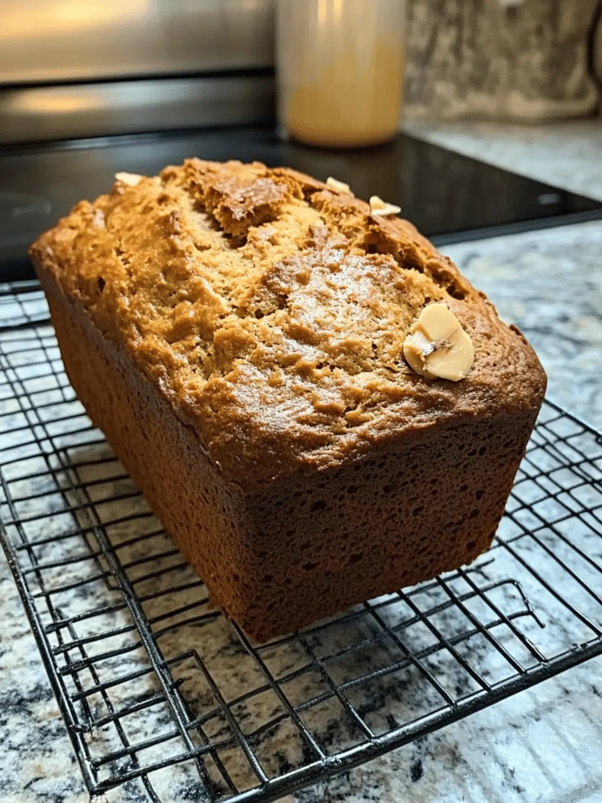 Chunky Peanut Butter Banana Bread
