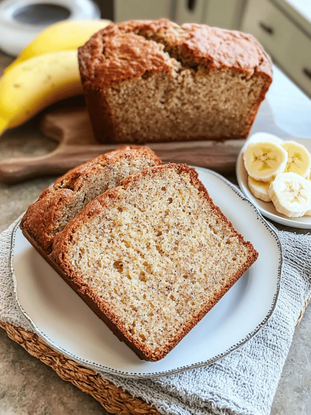 Super Moist Cottage Cheese Banana Bread