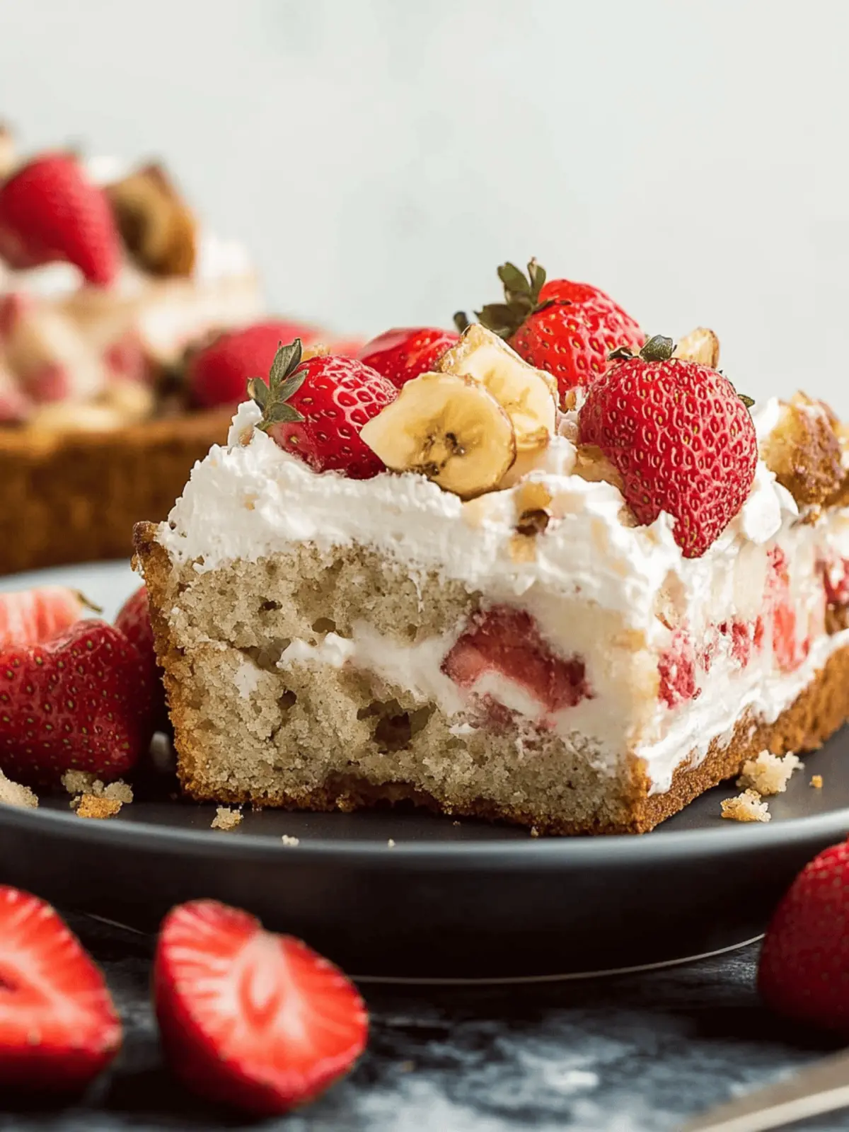 Strawberry Shortcake Banana Bread