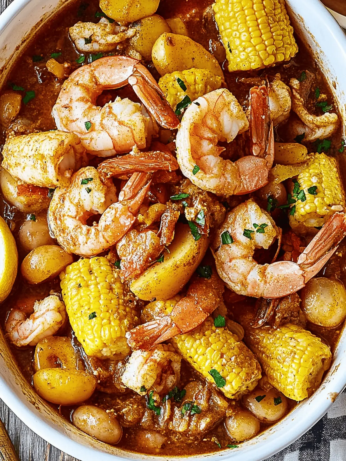 Slow Cooker Shrimp Boil