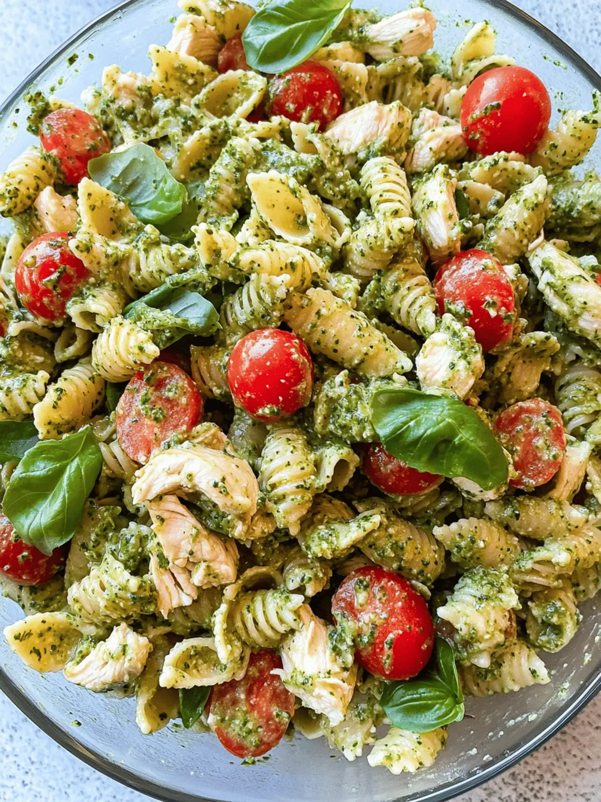 Dairy-Free Pesto Pasta Salad with Chicken for a Fresh Twist 3 Dairy-Free Pesto Pasta Salad with Chicken
