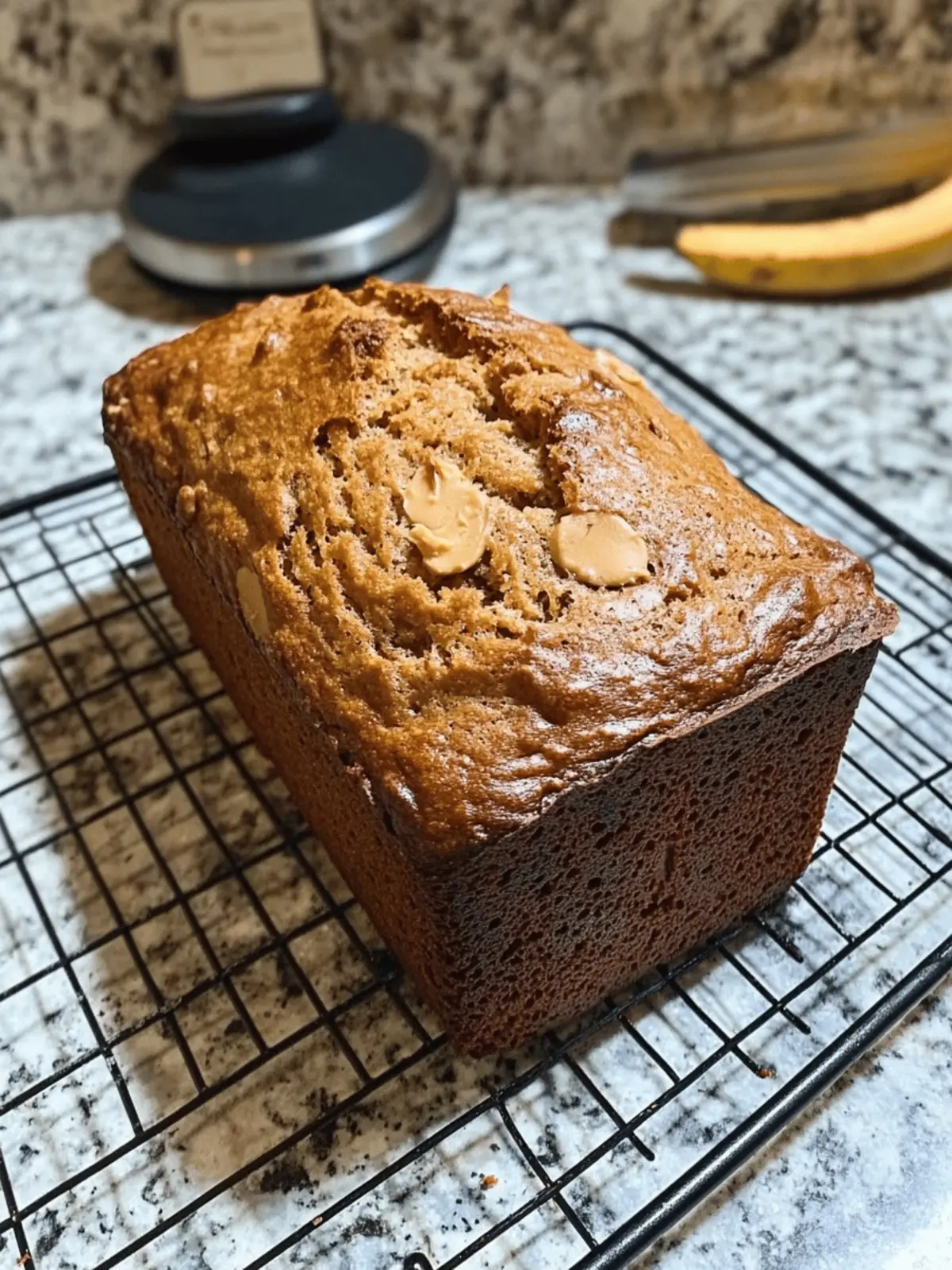 Chunky Peanut Butter Banana Bread