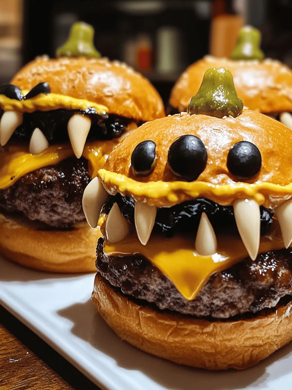 Spooky Monster Burgers Halloween: Fun Family Feast Ideas 4 Spooky Monster Burgers Halloween