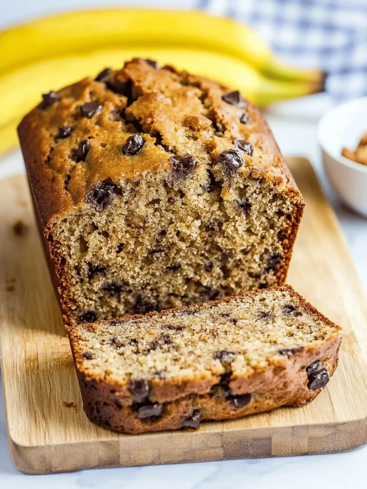 Irresistibly Moist Peanut Butter Banana Bread with Chocolate Chips 2 Peanut Butter Banana Bread