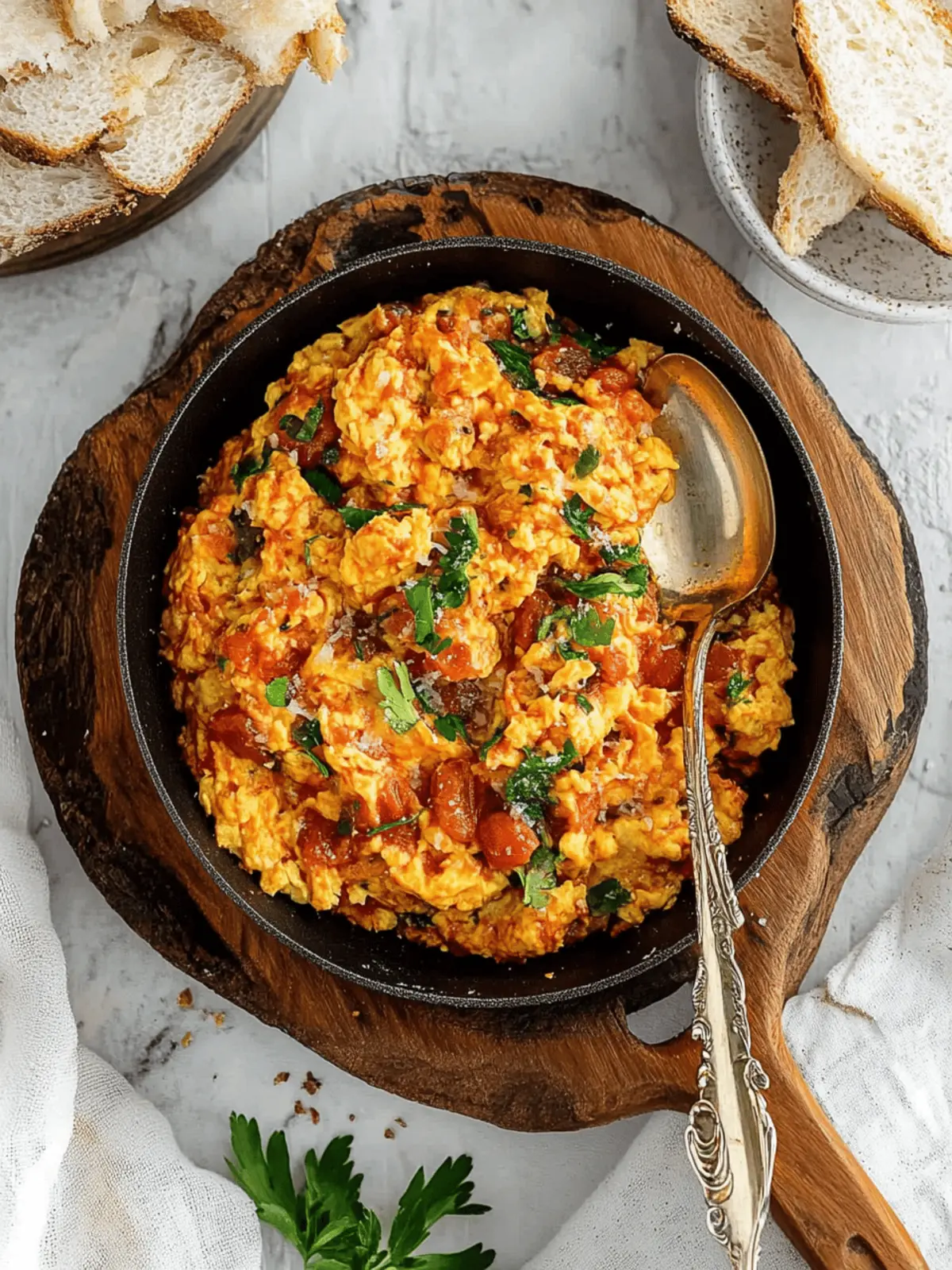 Menemen (Turkish Scrambled Eggs and Tomatoes)