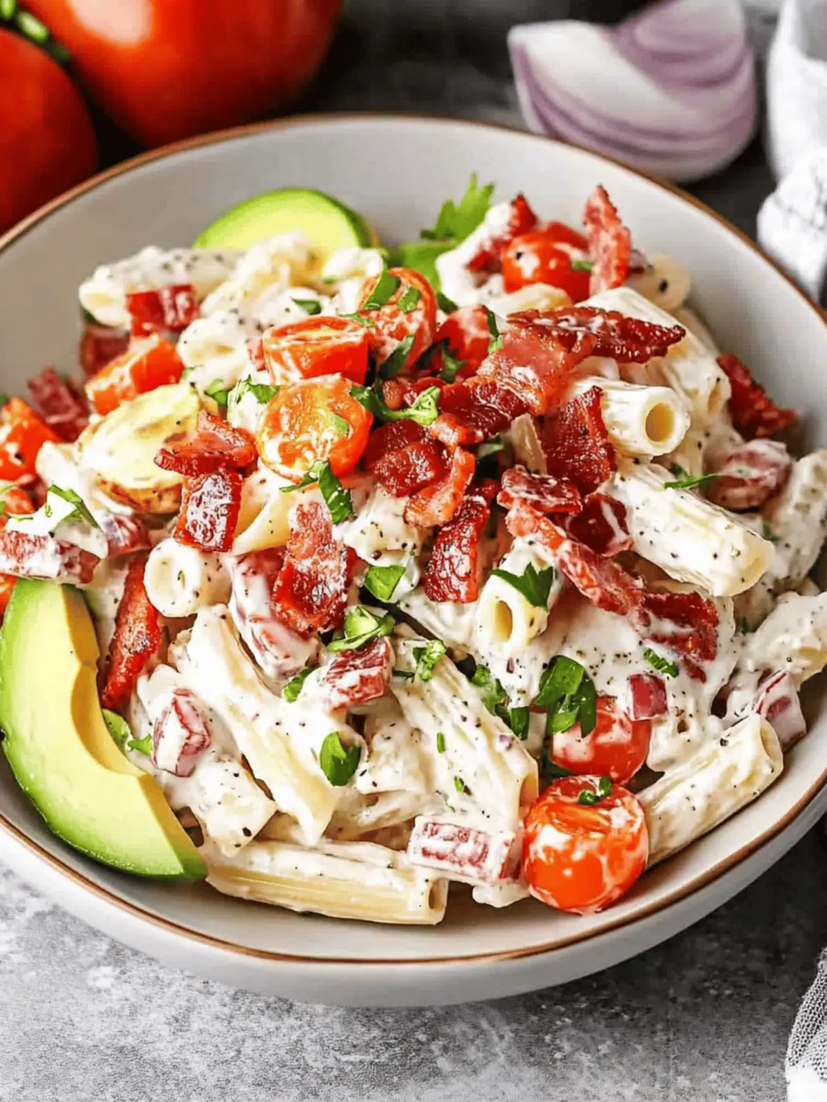 Bacon Ranch Pasta Salad: A Creamy Summer Delight Awaits! 2 Bacon Ranch Pasta Salad