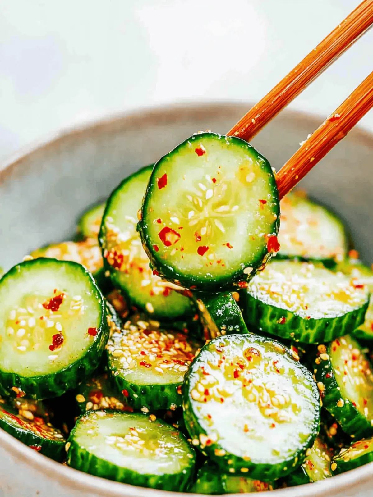 Korean Cucumber Salad (Oi Muchim) - Slightly Spicy and Sweet!