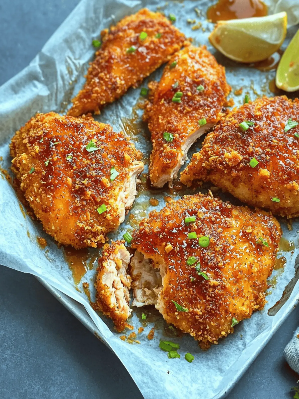 Crispy Baked Hot Honey Chicken