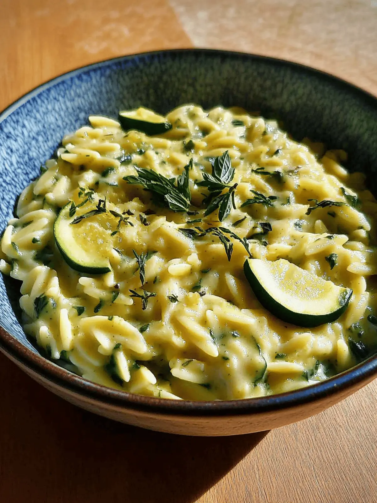 Souper Creamy Lemon Butter Cheesy Zucchini Orzo: 1 Delicious Dish