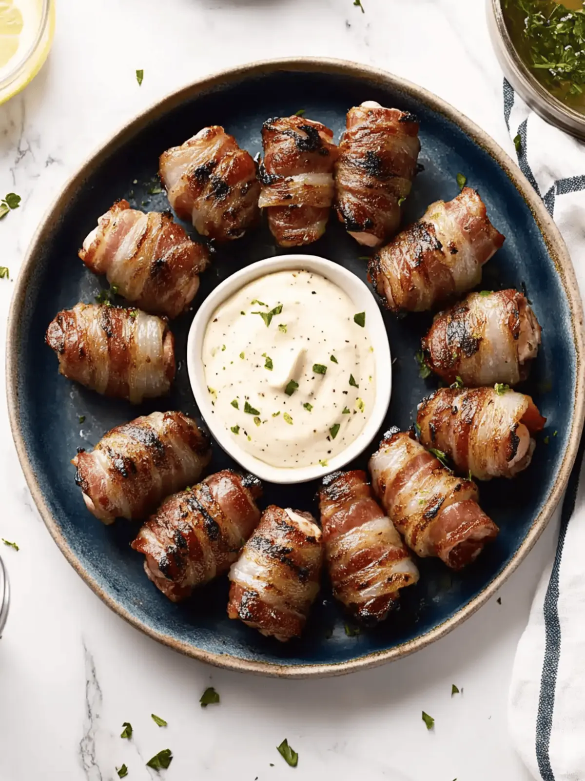Irresistible Grilled Bacon-Wrapped Salmon Bites with Mayo 3 Grilled Bacon-Wrapped Salmon Bites with Lemon Garlic Mayo