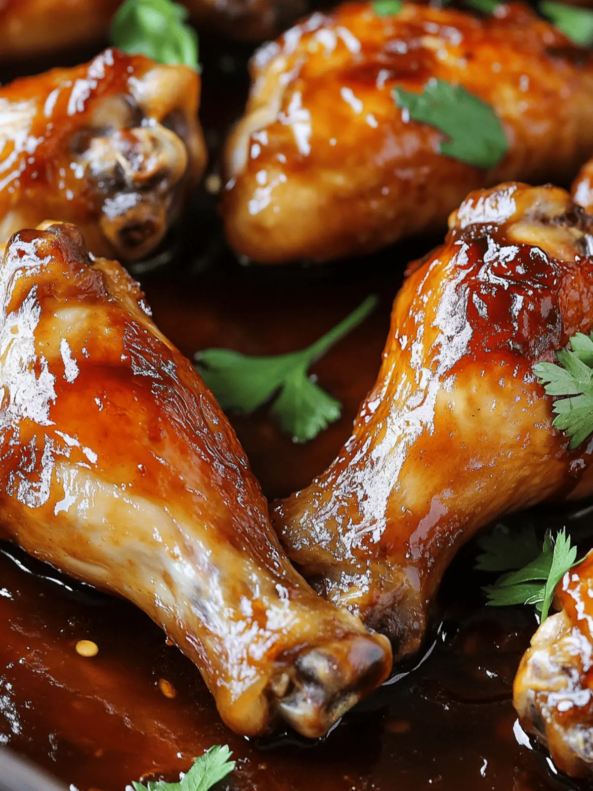 Sweet and Savory Caramelized Chicken Drumsticks & Wings
