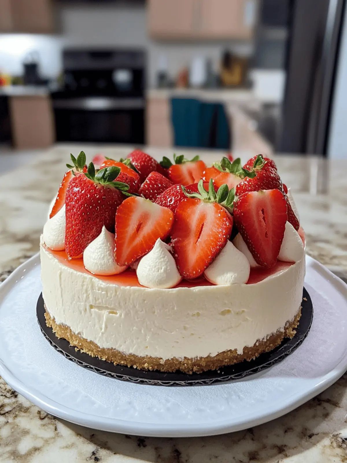 Strawberry Shortcake Cheesecake
