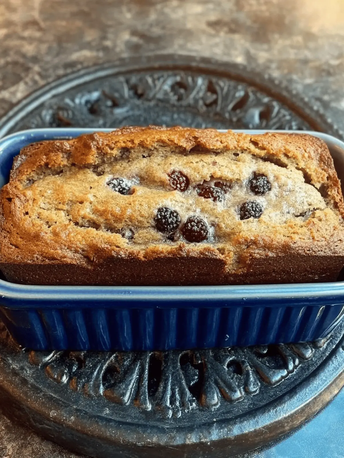 Simple Banana Berry Bread with Mayonnaise
